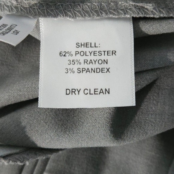 Calvin Klein The Madison Dress Pants Gray Womens 12 Regular Length Straight Leg - Picture 6 of 11